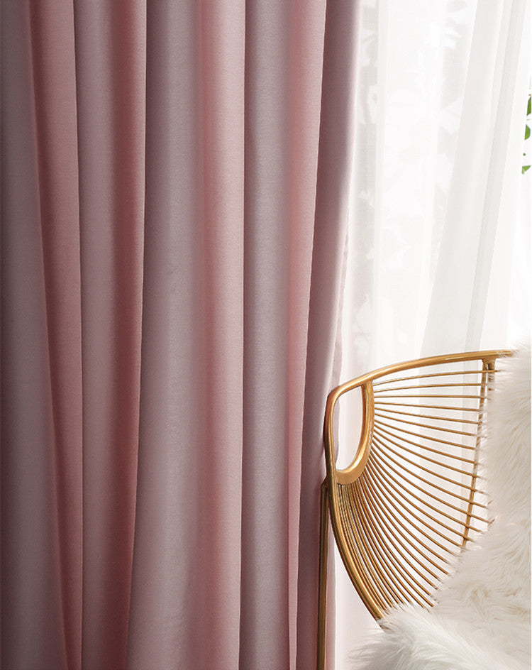 White Grey Pink Sheer Curtains Soft Touch - 3 Color